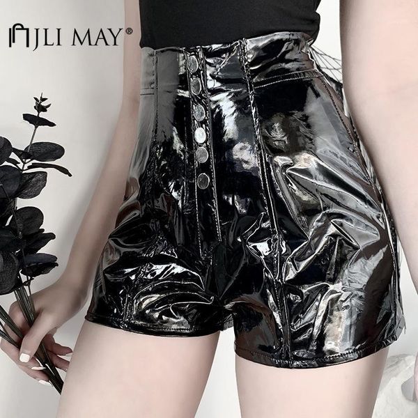 jli may women pu shorts solid patchwork zipper and button slim summer punk style high waist shorts plus size1, White;black
jli may women pu shorts solid patchwork zipper and button slim summer punk style high waist shorts plus size1, White;black