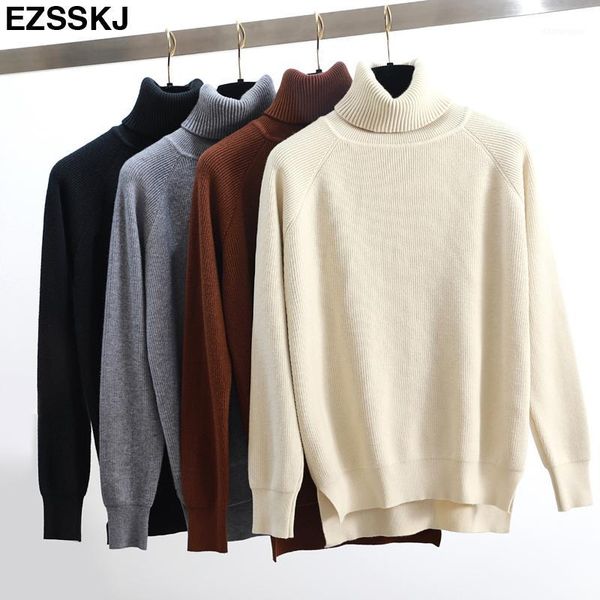 oversized thick winter sweater pullovers women highneck long sleeve yellow sweater knit basic1, White;black
oversized thick winter sweater pullovers women highneck long sleeve yellow sweater knit basic1, White;black