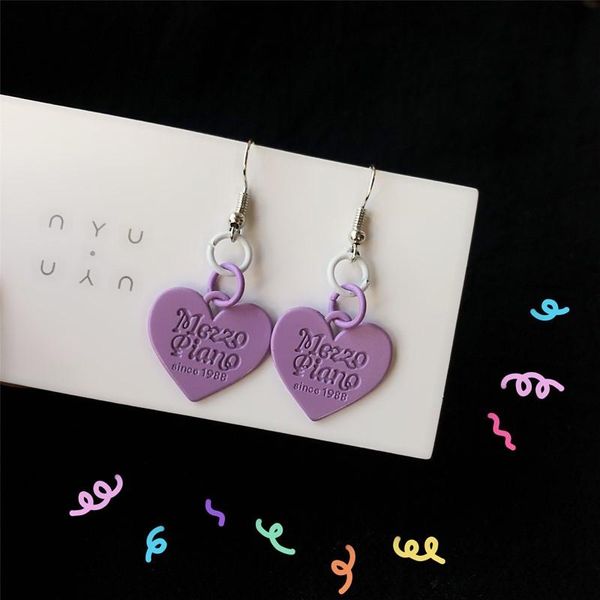 dangle & chandelier harajuku fun white purple color circle love earrings stitching alloy personality heart for women fashion jewelry, Silver
dangle & chandelier harajuku fun white purple color circle love earrings stitching alloy personality heart for women fashion jewelry, Silver