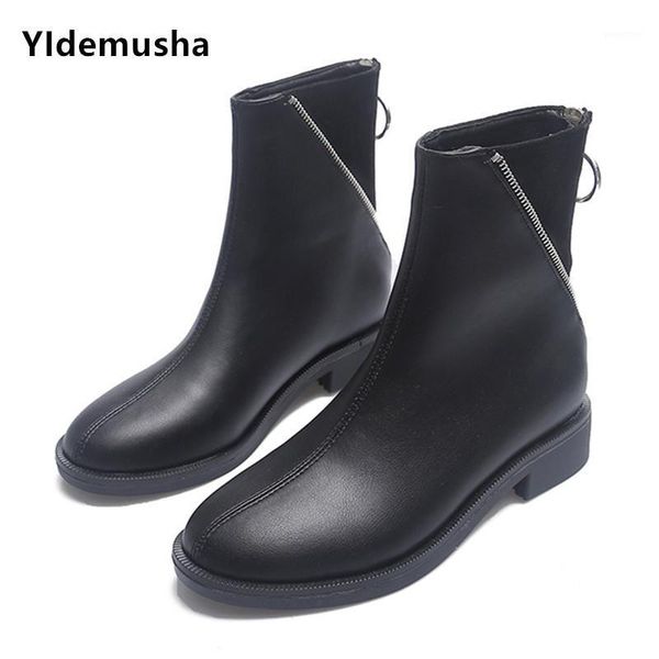 boots winter woman vintage low heels women retro pu leather ankle 2021 women's zip ladies shoes female short plus size 431, Black
boots winter woman vintage low heels women retro pu leather ankle 2021 women's zip ladies shoes female short plus size 431, Black