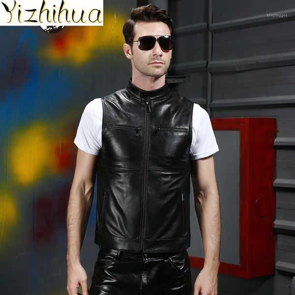 men's vests genuine leather turtleneck 100% vest men fashion motorcycle cowhide sleeveless jacket business zipper waistcoat plus size 6, Black;white
men's vests genuine leather turtleneck 100% vest men fashion motorcycle cowhide sleeveless jacket business zipper waistcoat plus size 6, Black;white