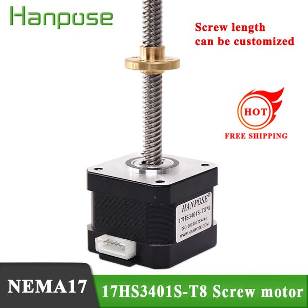 stepper motor nema17 17hs3401s-t8 310mm screw rod linear z-motor with trapezoidal lead srew for various instrument accessories
stepper motor nema17 17hs3401s-t8 310mm screw rod linear z-motor with trapezoidal lead srew for various instrument accessories