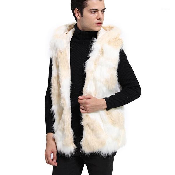 male autumn winter mixed color faux fur hooded vest double-breasted sleeveless casual slim soft warm plus size 3xl 6q23071, Black;white
male autumn winter mixed color faux fur hooded vest double-breasted sleeveless casual slim soft warm plus size 3xl 6q23071, Black;white