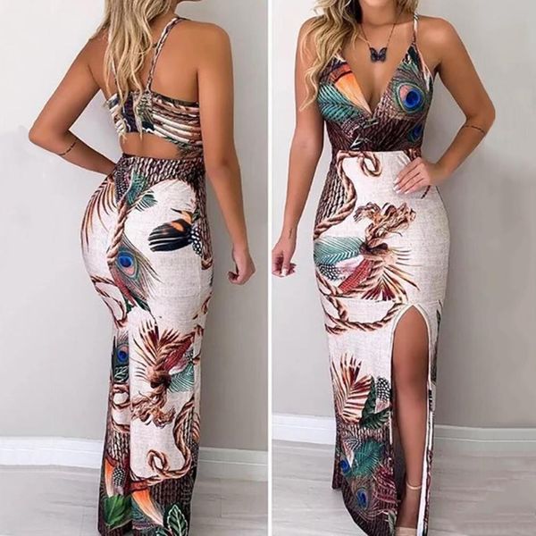 fashion women peacock feather print deep-v neck slit bodycon long spaghetti dress drop shipping good quality, Black
fashion women peacock feather print deep-v neck slit bodycon long spaghetti dress drop shipping good quality, Black