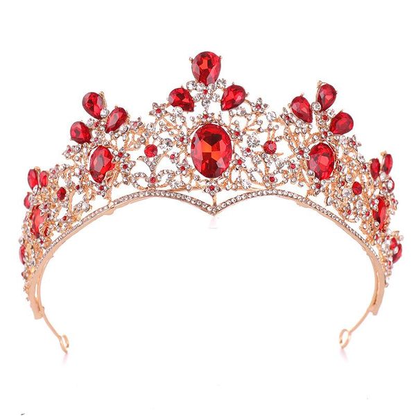 red crystal crown rhinestone hair jewelry hair tiara for wedding women jewelry accessories bridal girls headwear headdress, Golden;silver
red crystal crown rhinestone hair jewelry hair tiara for wedding women jewelry accessories bridal girls headwear headdress, Golden;silver