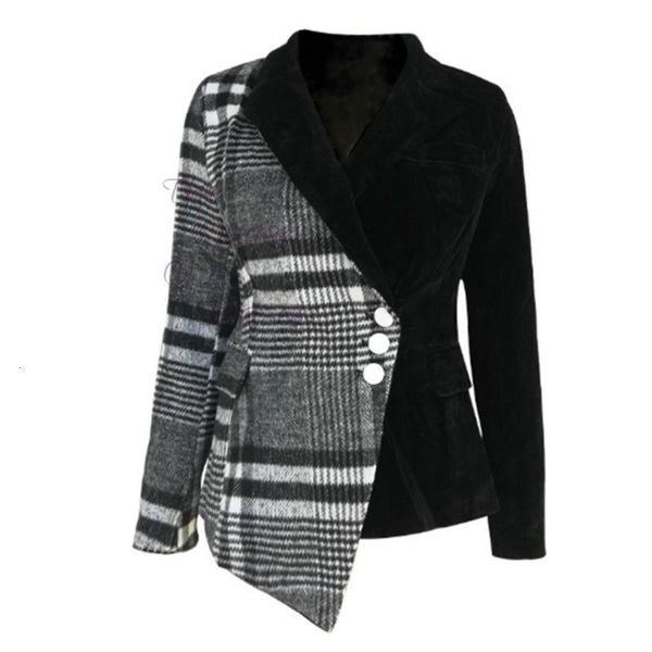 2020 new autumn and winter turn-down collar full sleeves wool patchwork velvet buttons high waist jacket wl07601xl, Black;brown
2020 new autumn and winter turn-down collar full sleeves wool patchwork velvet buttons high waist jacket wl07601xl, Black;brown