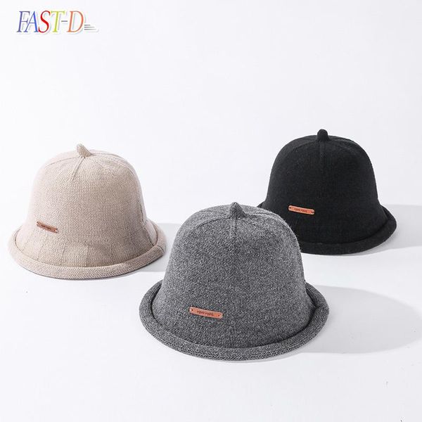 wide brim hats 2021 spring kpop casual wool leather tag bucket hat women's autumn and winter wild slimming artistic curled basin caps, Blue;gray
wide brim hats 2021 spring kpop casual wool leather tag bucket hat women's autumn and winter wild slimming artistic curled basin caps, Blue;gray