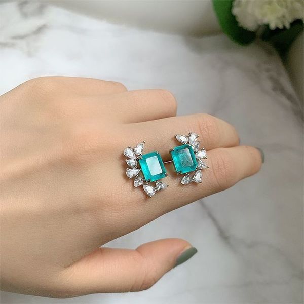 wong rain 100% vintage 925 sterling silver paraiba tourmaline gemstone diamonds earrings ear studs fine jewelry gift wholesale q1219, Golden;silver
wong rain 100% vintage 925 sterling silver paraiba tourmaline gemstone diamonds earrings ear studs fine jewelry gift wholesale q1219, Golden;silver