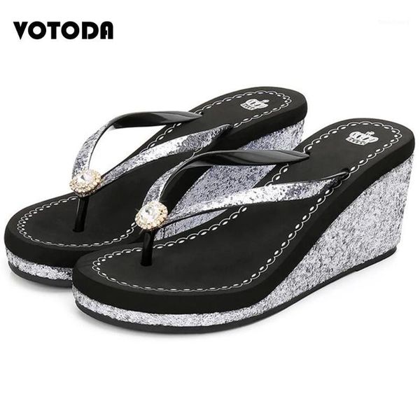 women's rhinestones flip flops bling wedge heel slippers ladies soft non slip sponge cake sole slides summer shoes beach sandals1, Black
women's rhinestones flip flops bling wedge heel slippers ladies soft non slip sponge cake sole slides summer shoes beach sandals1, Black