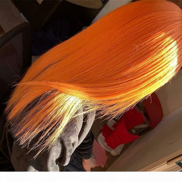colored 613 orange full lace human hair wig with baby hair glueless 13x6 transparent swiss lace front wigs straight human hair, Black
colored 613 orange full lace human hair wig with baby hair glueless 13x6 transparent swiss lace front wigs straight human hair, Black