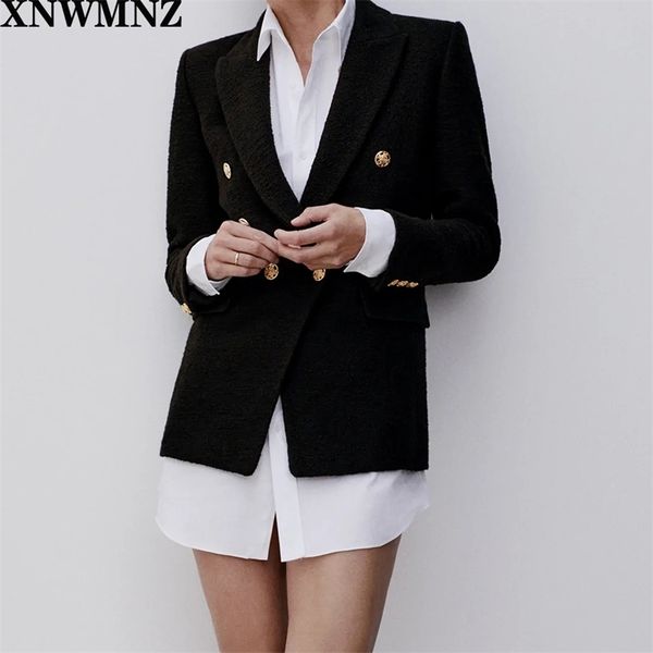 xnwmnz za women 2020 fashion textured blazer lapel collar long sleeves back vent double-breasted vintage female chic lj201212, White;black
xnwmnz za women 2020 fashion textured blazer lapel collar long sleeves back vent double-breasted vintage female chic lj201212, White;black
