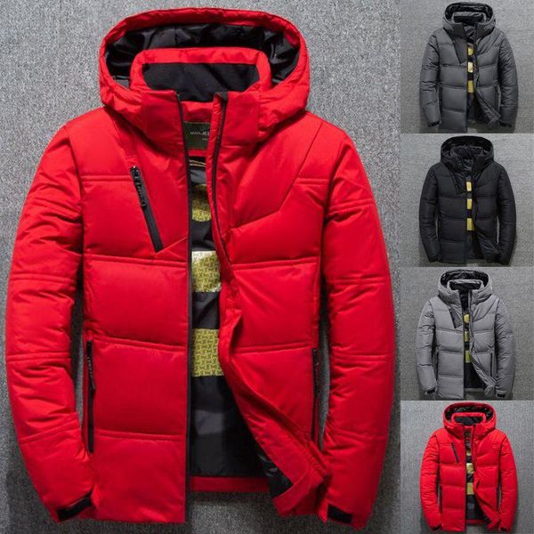 men's down & parkas winter warm men jacket coat casual autumn stand collar puffer thick hat white duck parka male with hood, Black
men's down & parkas winter warm men jacket coat casual autumn stand collar puffer thick hat white duck parka male with hood, Black