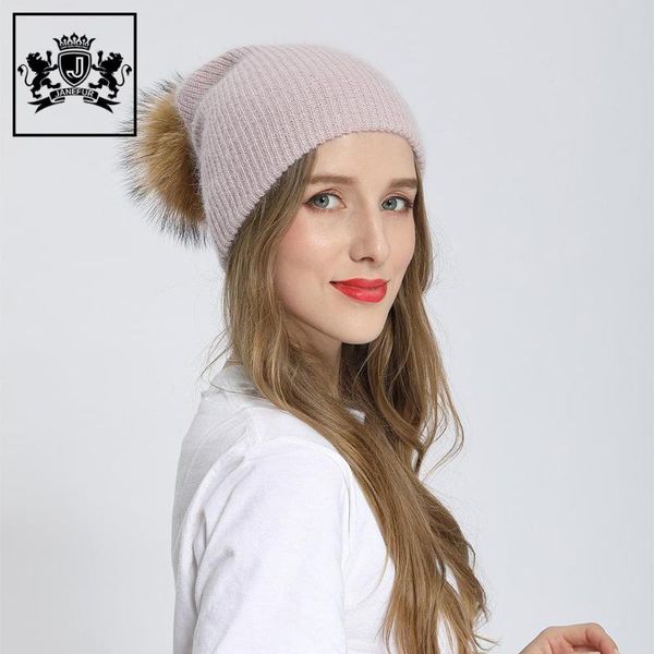beanie/skull caps winter angora hats with natural raccoon fur pompom knitted warm soft casual stylish colorful women beanie, Blue;gray
beanie/skull caps winter angora hats with natural raccoon fur pompom knitted warm soft casual stylish colorful women beanie, Blue;gray