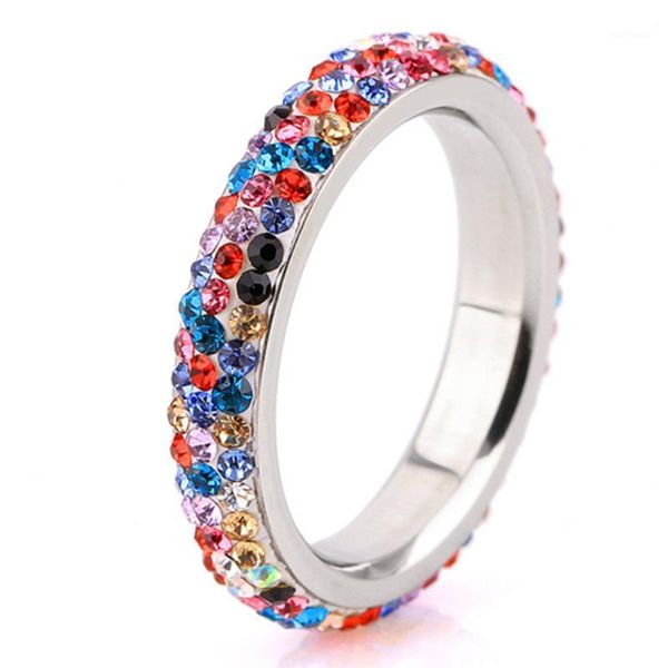 rhinestone multicolor crystal engagement ring stainless steel fashion jewelry for women gift1, Golden;silver
rhinestone multicolor crystal engagement ring stainless steel fashion jewelry for women gift1, Golden;silver