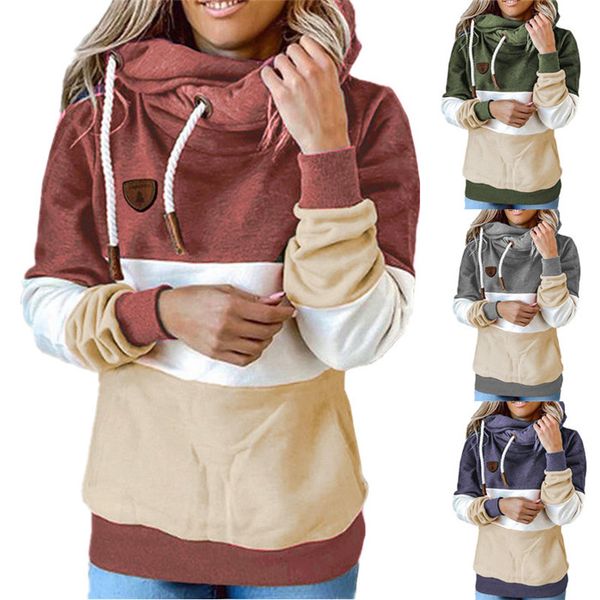 fleece womens hoodies loose patchwork long sleeve hooded sweatshirts winter casual pullover women clothes, Black
fleece womens hoodies loose patchwork long sleeve hooded sweatshirts winter casual pullover women clothes, Black