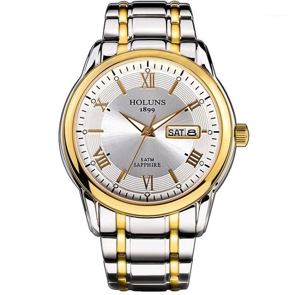 holuns relogio masculino full stainless steel men automatic watch 5atm waterproof super luminous dropshipping1, Slivery;brown
holuns relogio masculino full stainless steel men automatic watch 5atm waterproof super luminous dropshipping1, Slivery;brown