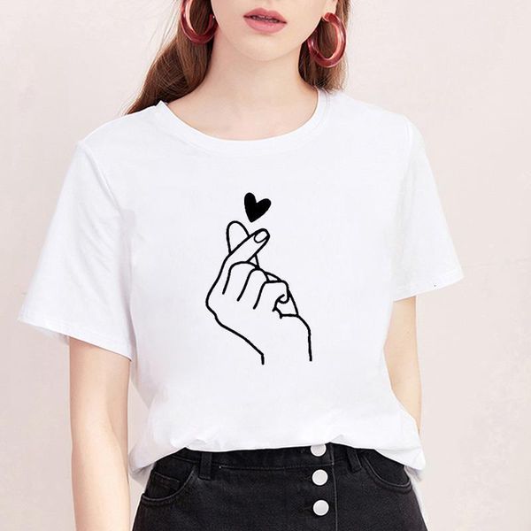 women gesture heart printed t shirt casual funny tshirts casual tees hipster tumblr fashion o-neck female shirts, White
women gesture heart printed t shirt casual funny tshirts casual tees hipster tumblr fashion o-neck female shirts, White