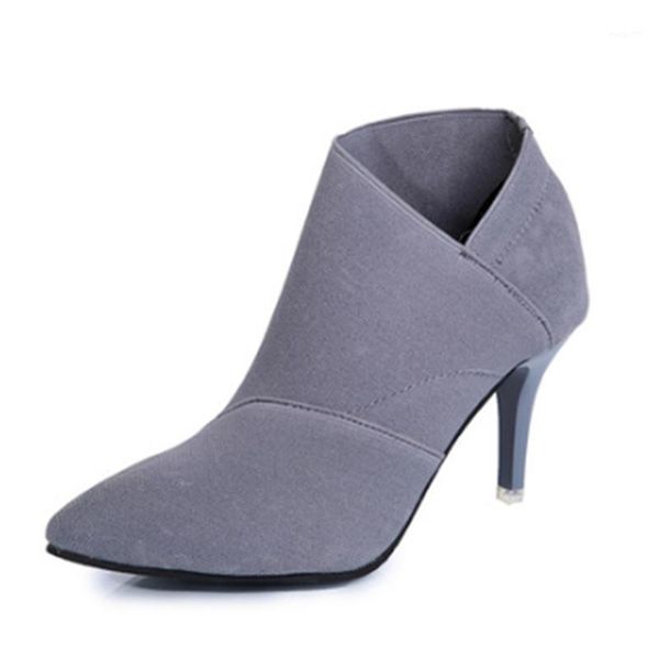 mudibear autumn winter shoes stretch ankle women's boots tip fashion europe 34-41 suede comfortable for lady high heels gray pu1, Black
mudibear autumn winter shoes stretch ankle women's boots tip fashion europe 34-41 suede comfortable for lady high heels gray pu1, Black