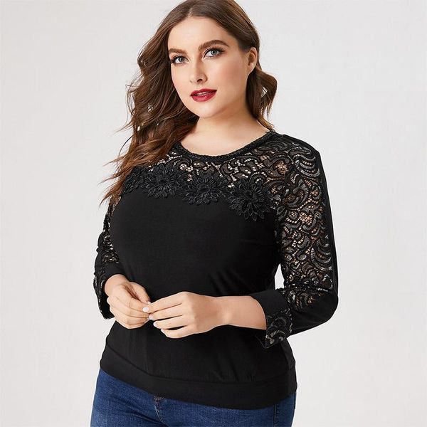 2020 fall women long sleeve lace hollow t-shirt womens fashion retro elegant mom clothes plus size ladies loose top, White
2020 fall women long sleeve lace hollow t-shirt womens fashion retro elegant mom clothes plus size ladies loose top, White