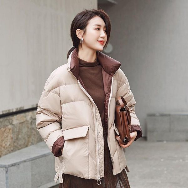 2020 autumn winter warm thickness padded outwear solid cotton padded coat casual jacket women large fur collar, Black
2020 autumn winter warm thickness padded outwear solid cotton padded coat casual jacket women large fur collar, Black