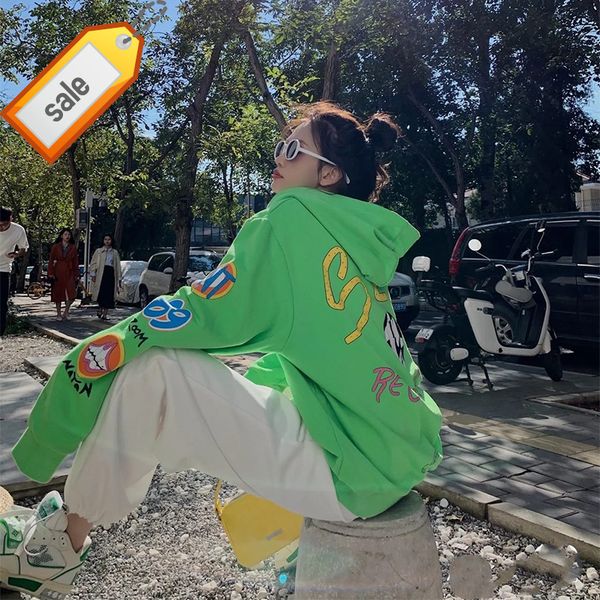 ins green records koroshin graffiti limited sweater ch hooded sweater men and women, Black
ins green records koroshin graffiti limited sweater ch hooded sweater men and women, Black