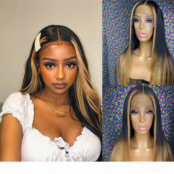 dmido highlight color brown honey lace front wigs 150% density long peruvian remy human hair wig with baby hair, Black;brown
dmido highlight color brown honey lace front wigs 150% density long peruvian remy human hair wig with baby hair, Black;brown