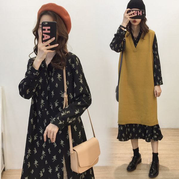 wanghong autumn and winter suit fashion 2020 new two piece sweater junior pregnant women's dress, White
wanghong autumn and winter suit fashion 2020 new two piece sweater junior pregnant women's dress, White