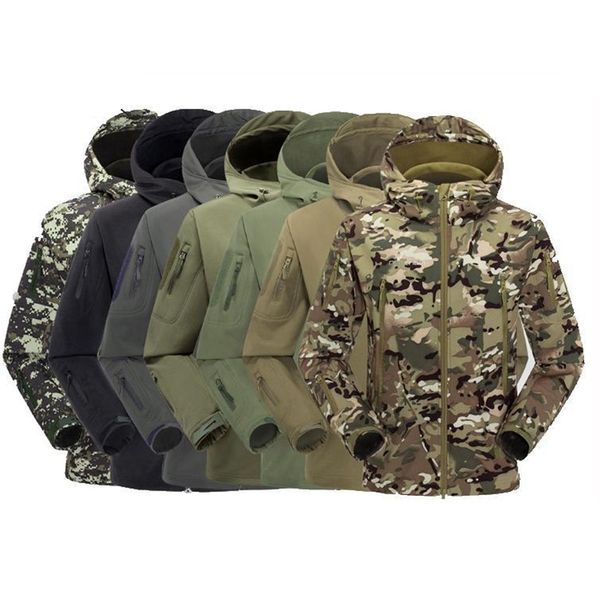 men high-end waterproof turn -down collar jacket tactical stealth hoodie soft jacket tad sharkskin jacket q1207, Black;brown
men high-end waterproof turn -down collar jacket tactical stealth hoodie soft jacket tad sharkskin jacket q1207, Black;brown