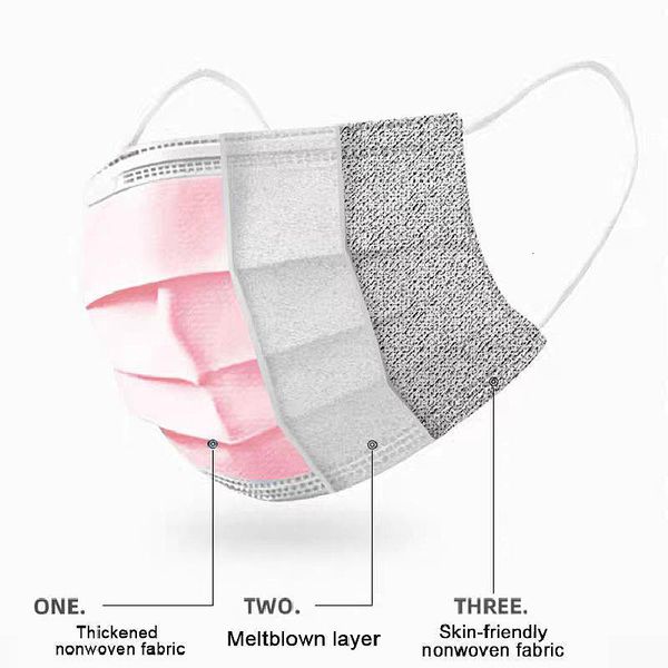 disposable 3 pink non wove face layer mask ply filter mouth face mask breathable earloops protective mask 
disposable 3 pink non wove face layer mask ply filter mouth face mask breathable earloops protective mask