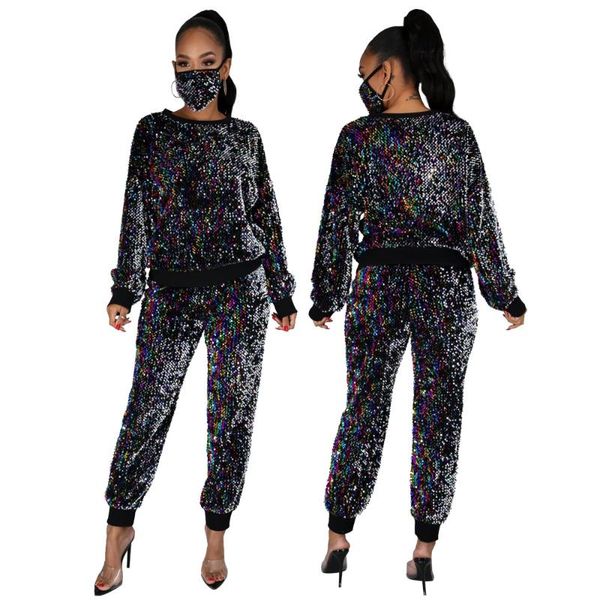 autumn and winter classic sequins long two-piece women's jacket pencil pants collocation fashion high-end women's suit with mask, Gray
autumn and winter classic sequins long two-piece women's jacket pencil pants collocation fashion high-end women's suit with mask, Gray