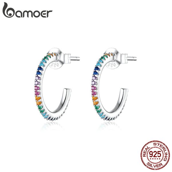 bamoer rainbow color half hoop earrings for women real 925 sterling silver cz wedding enagement statement jewelry sce837 200923, Golden;silver
bamoer rainbow color half hoop earrings for women real 925 sterling silver cz wedding enagement statement jewelry sce837 200923, Golden;silver