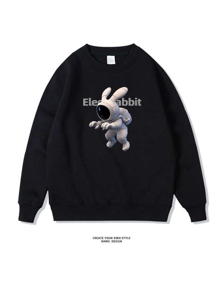 men's hoodless fashion brand autumn and winter plush space rabbit nasa high street round neck long sleeve student 2020 new, Black
men's hoodless fashion brand autumn and winter plush space rabbit nasa high street round neck long sleeve student 2020 new, Black