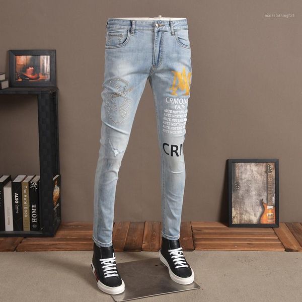 men's jeans men skinny ripped fashion light blue jean print pencil pants streetwear1
men's jeans men skinny ripped fashion light blue jean print pencil pants streetwear1