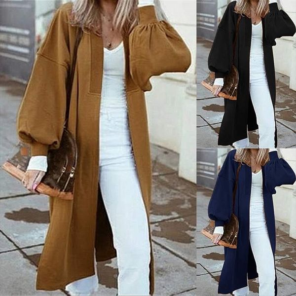 2020 oversized women long coats casual loose lantern sleeve jackets solid chaqueta mujer thicken outwear casaco overcoat, Black;brown
2020 oversized women long coats casual loose lantern sleeve jackets solid chaqueta mujer thicken outwear casaco overcoat, Black;brown