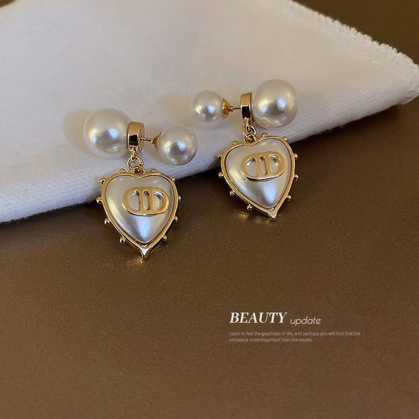 real gold plating 925 silver needle pearl heart alphabet letter earrings korean special interest light luxury ear studs personalized tempera, Golden
real gold plating 925 silver needle pearl heart alphabet letter earrings korean special interest light luxury ear studs personalized tempera, Golden