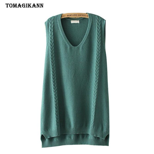 women's vests solid v neck twist knitted autumn winter women sweater vintage plus size outwear 4xl preppy style, Black;white
women's vests solid v neck twist knitted autumn winter women sweater vintage plus size outwear 4xl preppy style, Black;white