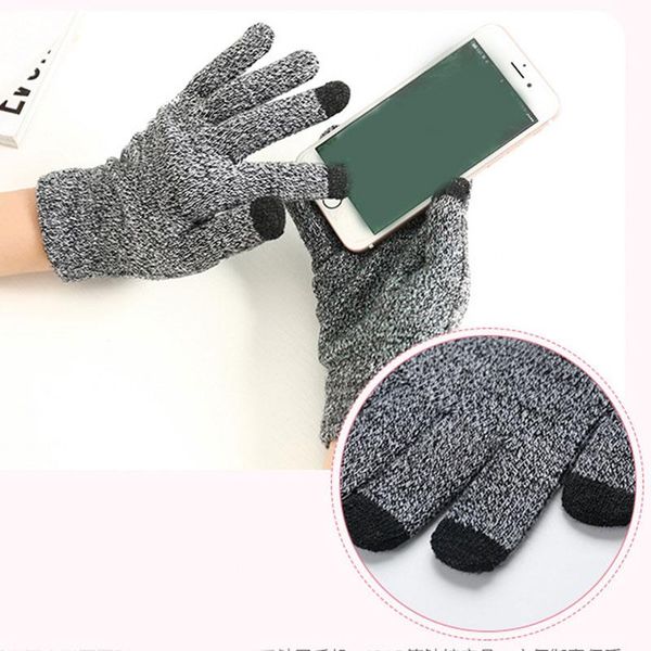 five fingers gloves women winter full finger non-slip knitting woolen knitted touch screen outdoor soft warm mittens, Blue;gray
five fingers gloves women winter full finger non-slip knitting woolen knitted touch screen outdoor soft warm mittens, Blue;gray