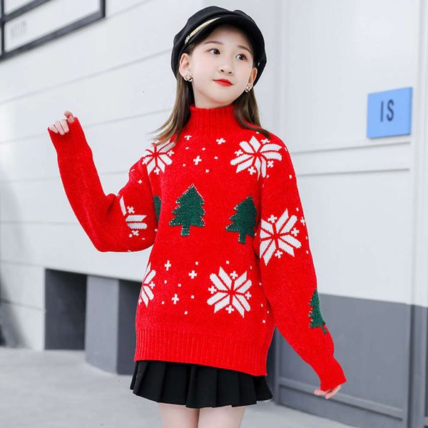wear sweater girl's thickened turtleneck children's 81eo, Blue