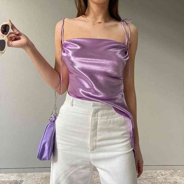 seasons irregular satin sleeveless cami tie up casual skinny spaghetti strap tees women summer high street asve81380, White
seasons irregular satin sleeveless cami tie up casual skinny spaghetti strap tees women summer high street asve81380, White