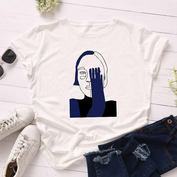 new fashion women t shirts short sleeve casual white vogue nordic t shirts simple line art aesthetics tees
new fashion women t shirts short sleeve casual white vogue nordic t shirts simple line art aesthetics tees
