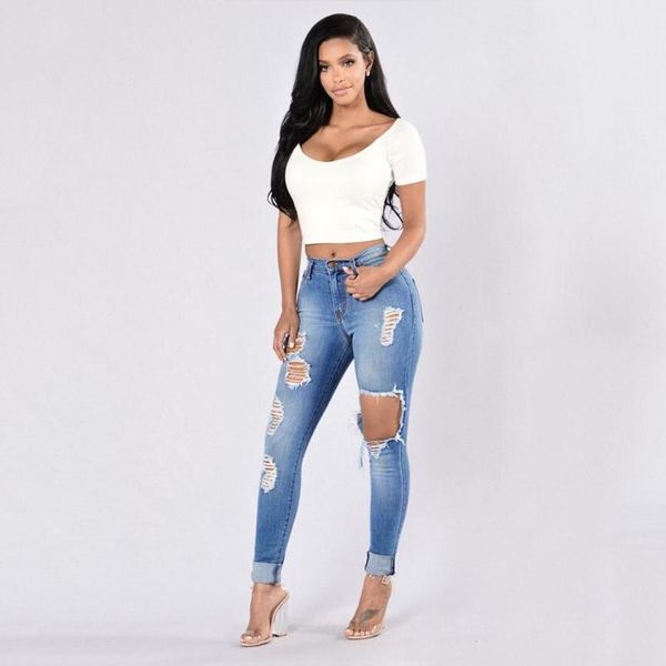 women's jeans women summer fashion hight waisted long pants pocket denim hole stretch high skinny pencil length with pockets 50, Blue
women's jeans women summer fashion hight waisted long pants pocket denim hole stretch high skinny pencil length with pockets 50, Blue