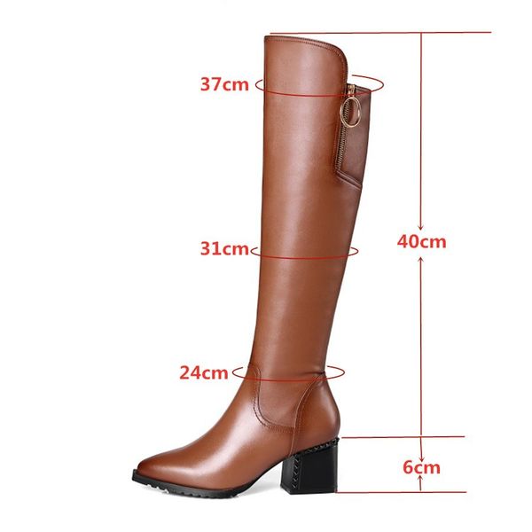 british style cowhide material zippered decorative boots pointed thick high heel side zipper rubber soles winter boots women 201123, Black
british style cowhide material zippered decorative boots pointed thick high heel side zipper rubber soles winter boots women 201123, Black