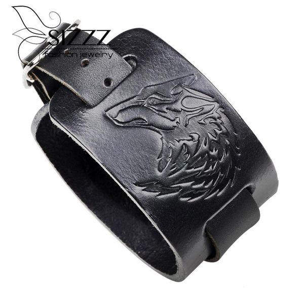 charm bracelets sizzz 29.3cm*4cm wolf head leather imprint punk rock style 2021 bracelet&bangles for women/men, Golden;silver
charm bracelets sizzz 29.3cm*4cm wolf head leather imprint punk rock style 2021 bracelet&bangles for women/men, Golden;silver