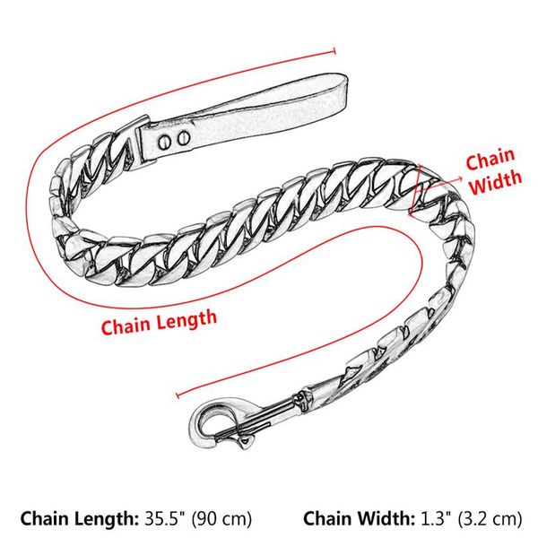32mm durable stainless steel dog chain leash collar strong pet dog gold silver chain lead for medium large dogs bulldog bbyvkd
32mm durable stainless steel dog chain leash collar strong pet dog gold silver chain lead for medium large dogs bulldog bbyvkd