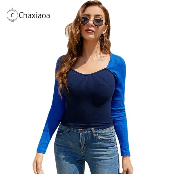 chaxiaoa woman t shirts slim long sleeve patchwork color ladies casual basic o-neck cotton t shirt mujer camiseta x370, White
chaxiaoa woman t shirts slim long sleeve patchwork color ladies casual basic o-neck cotton t shirt mujer camiseta x370, White