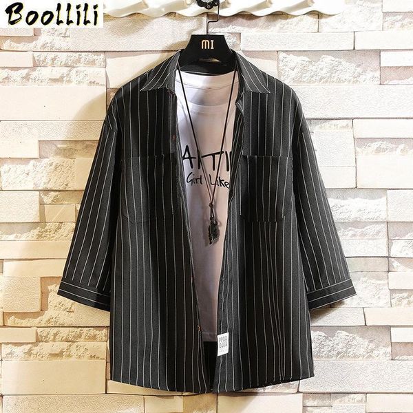 2020 fashion men's striped shirts three quarter sleeve casual shirt japan formal shirt -4xl 5xl plus asian size blouse1, White;black
2020 fashion men's striped shirts three quarter sleeve casual shirt japan formal shirt -4xl 5xl plus asian size blouse1, White;black