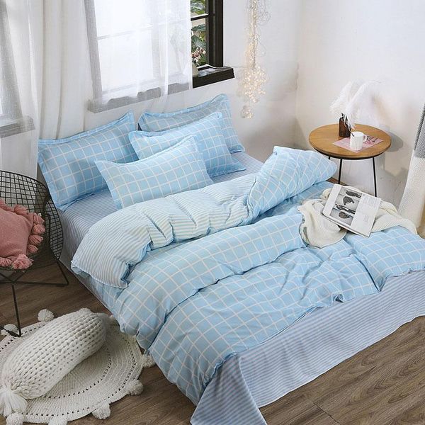 bedding sets 38blue plaid 4pcs girl boy kid bed cover set duvet child sheets and pillowcases comforter 2tj-610161
bedding sets 38blue plaid 4pcs girl boy kid bed cover set duvet child sheets and pillowcases comforter 2tj-610161