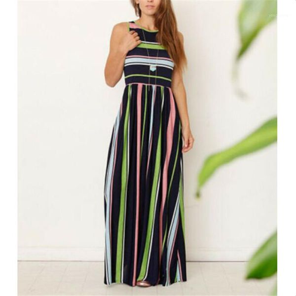 hirigin women pocket sleeveless long maxi dress 2020 fashion ladies party striped high waist dresses plus size sundress s-2xl1, Black;gray
hirigin women pocket sleeveless long maxi dress 2020 fashion ladies party striped high waist dresses plus size sundress s-2xl1, Black;gray