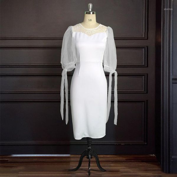 party dresses african women dress pure white round neck see-through organza puff sleeve bodycon female vestidos elegant robes1, White;black
party dresses african women dress pure white round neck see-through organza puff sleeve bodycon female vestidos elegant robes1, White;black