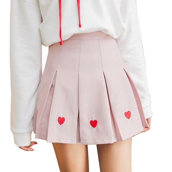 women pleated skirt lolita harajuku kawaii sweet embroidery skirts mini cute school uniforms saia faldas ladies jupe sk6683 y200326, Black
women pleated skirt lolita harajuku kawaii sweet embroidery skirts mini cute school uniforms saia faldas ladies jupe sk6683 y200326, Black